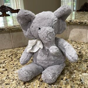 Pottery Barn Kids  stuffed elephant with teething bib.